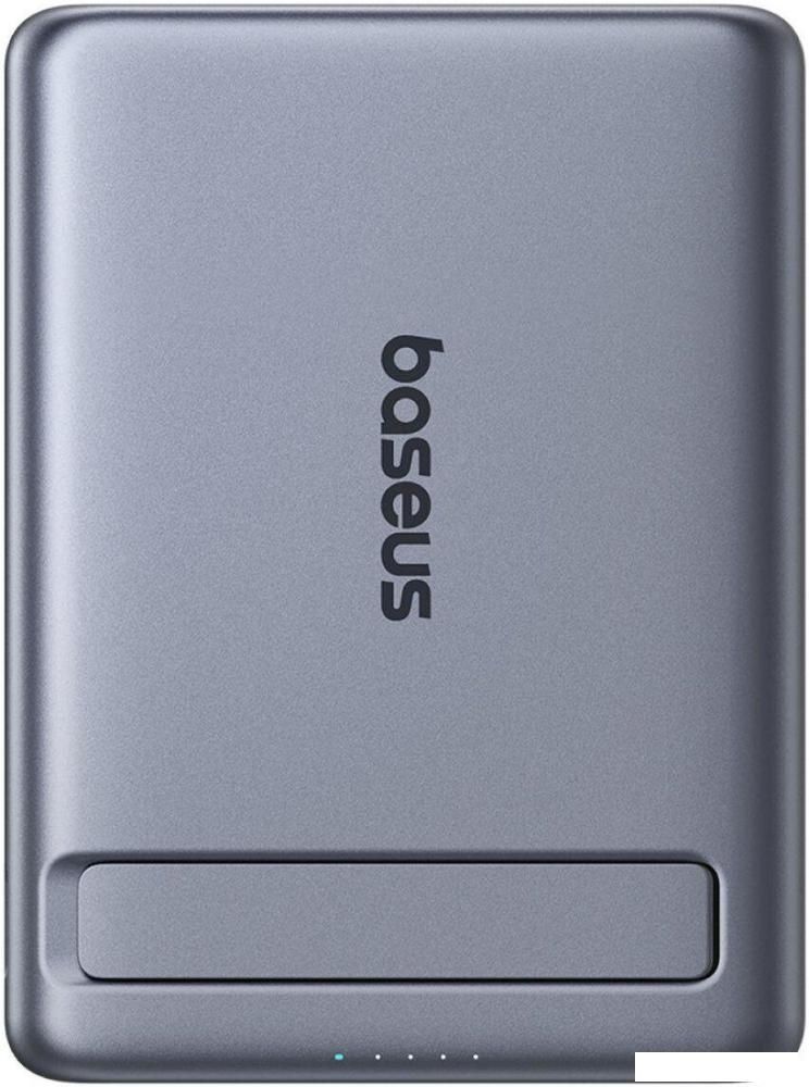 Внешний аккумулятор Baseus PicoGo AM31 Mini Magnetic Power Bank with Stand 20W 5000mAh (серый)