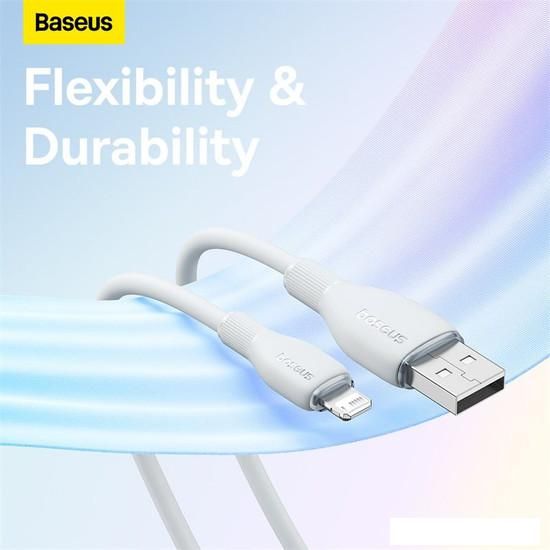 Кабель Baseus Pudding Series Fast Charging Cable 2.4A USB Type-A - Lightning (1.2 м, белый)