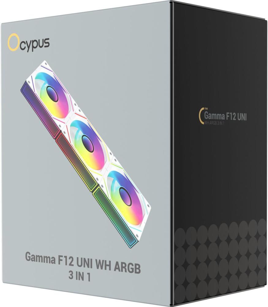 Комплект вентиляторов для корпуса Ocypus Gamma F12 Uni WH ARGB 3IN1