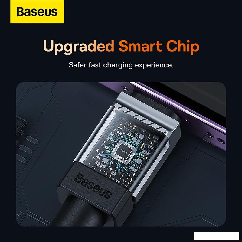 Кабель Baseus CoolPlay Series Fast Charging Data Cable 2.4A USB Type-A - Lightning (2 м, белый)