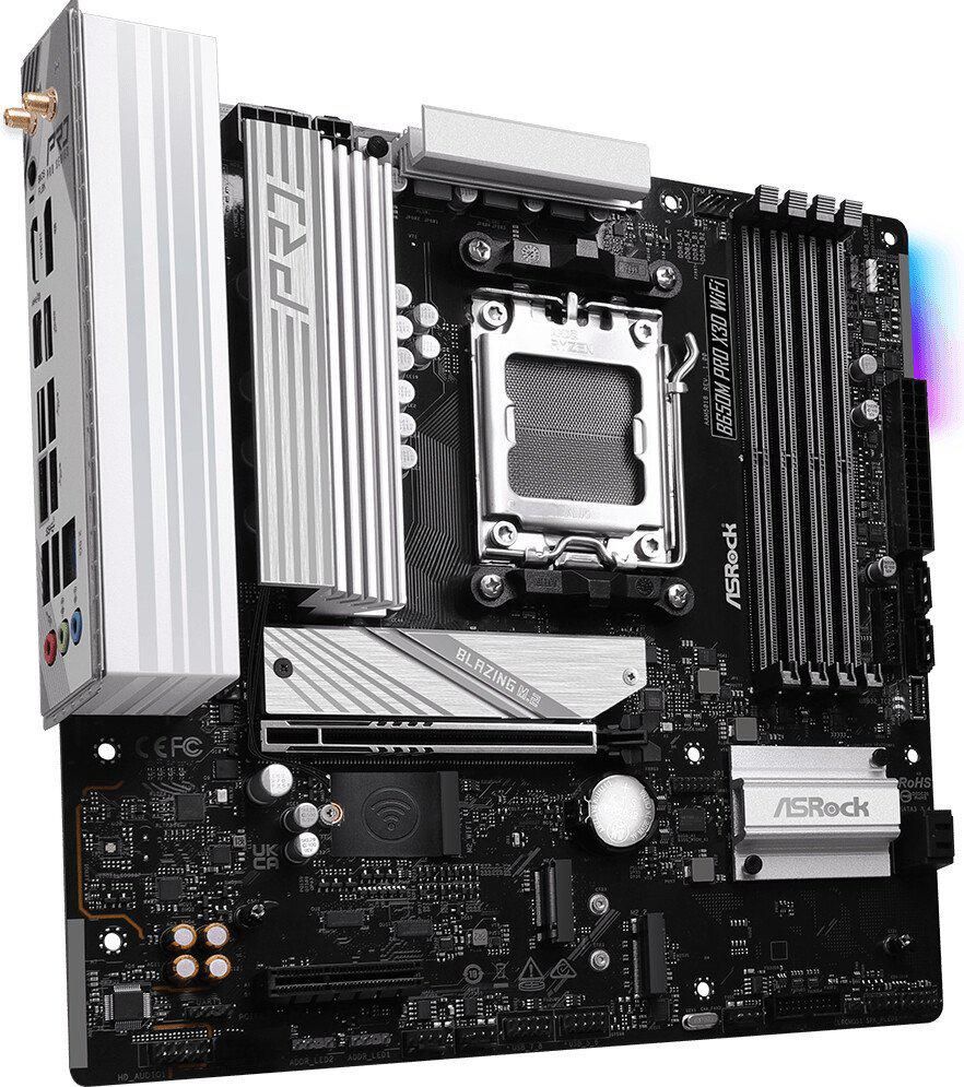 Материнская плата ASRock B650M Pro X3D WiFi