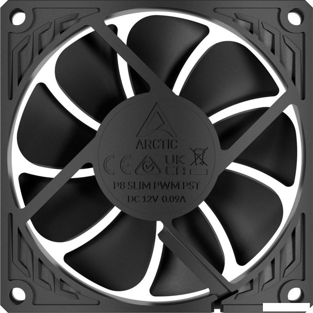 Вентилятор для корпуса Arctic P8 SLIM PWM PST (черный)