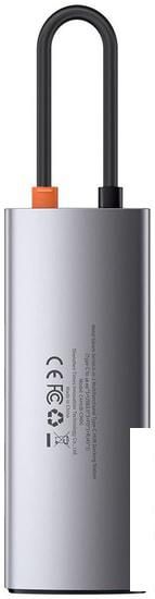Док-станция Baseus Metal Gleam Series 6-in-1 Multifunctional USB Type C CAHUB-CW0G