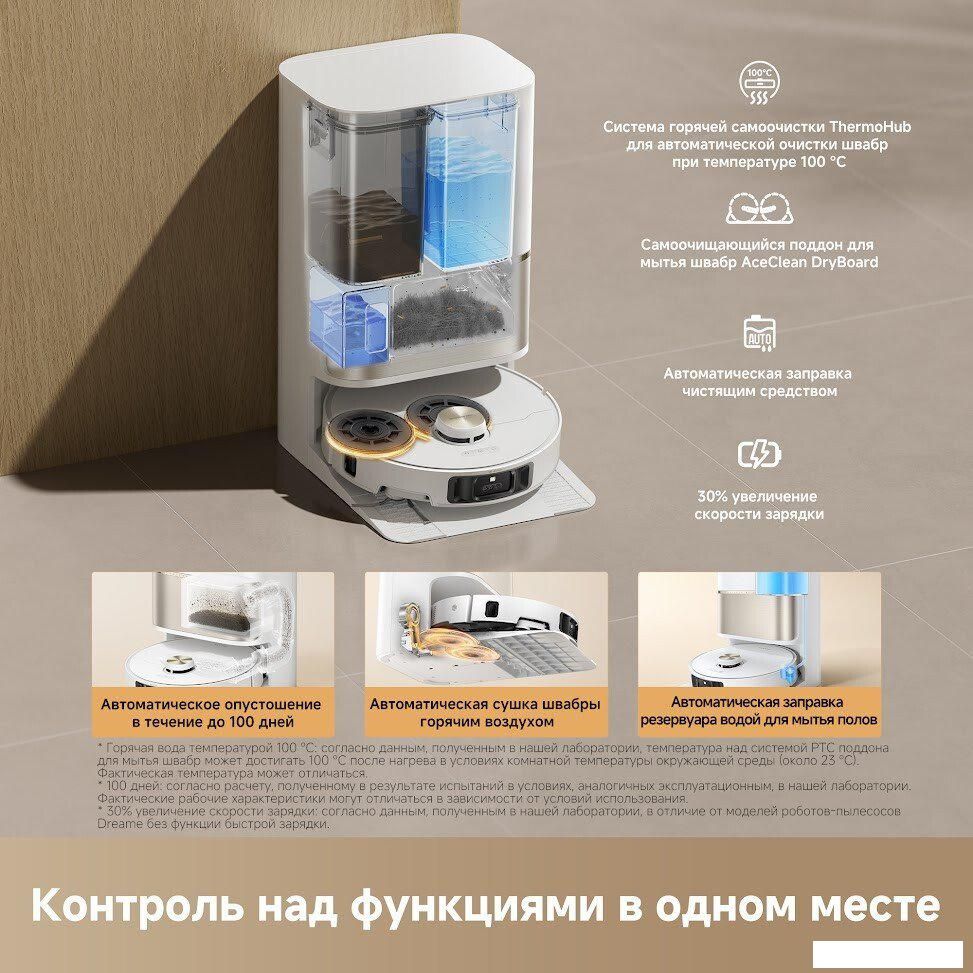 Робот-пылесос Dreame Robot Vacuum L50s Pro Ultra White RLL88HE (евровилка, белый)