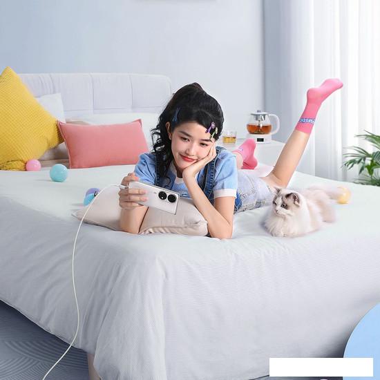 Кабель Baseus Explorer Series Fast Charging Cable Auto Power-Off For Overheating 100W USB Type-C - USB Type-C (1 м, белый)