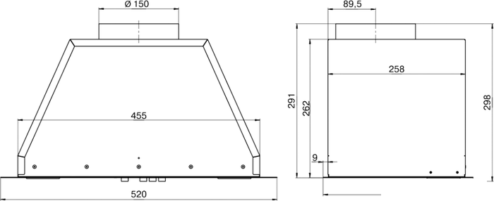 Вытяжки Elikor Врезной блок Flat 52П-650-К3Д (белый) (939386)