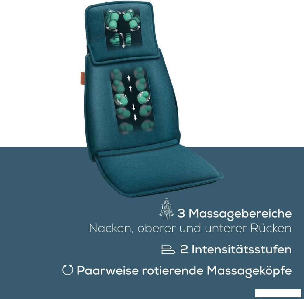 Массажная накидка на сиденье Beurer MG 330 (petrol blue)