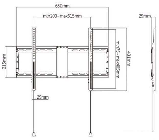 Кронштейн для телевизора Gembird WM-80F-01