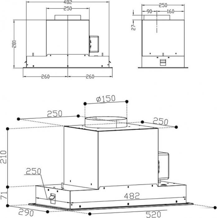 Вытяжки Korting KHI 6099 ICGN