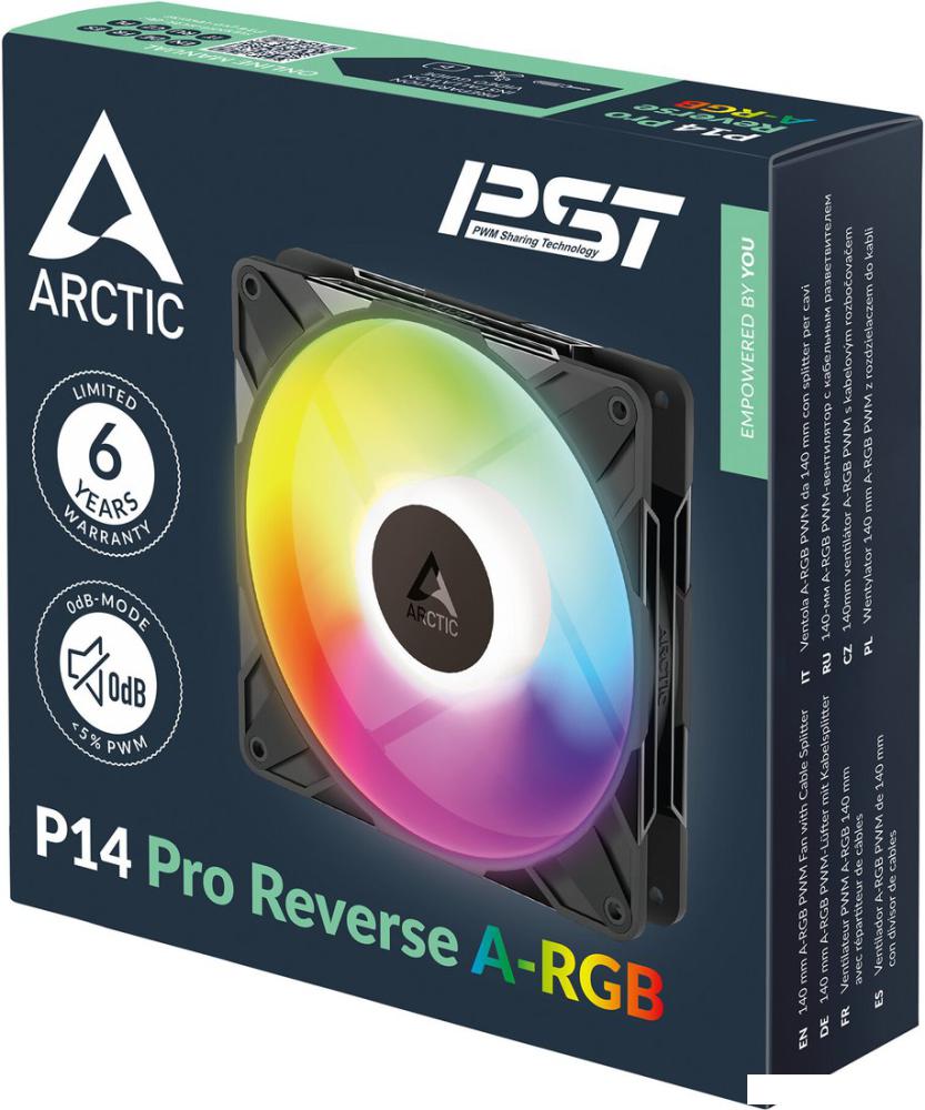 Вентилятор для корпуса Arctic P14 Pro Reverse A-RGB ACFAN00323A