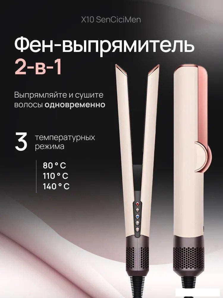 Выпрямитель SenCiciMen X10 EU (розовый)
