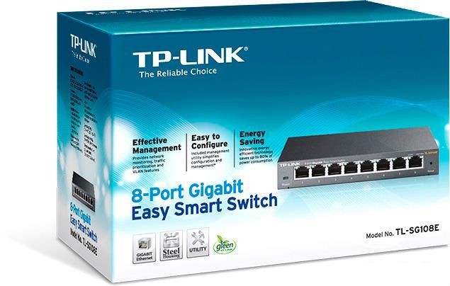 Настраиваемый коммутатор TP-Link TL-SG108E