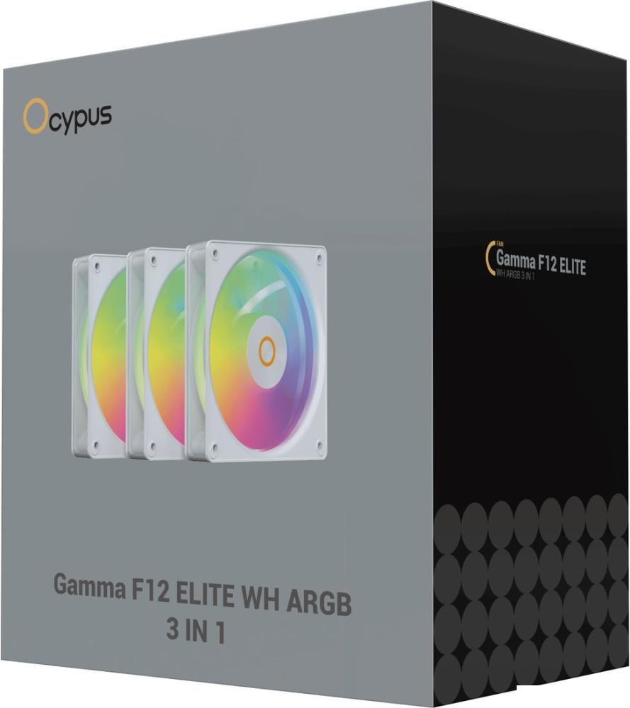 Комплект вентиляторов для корпуса Ocypus Gamma F12 Elite WH ARGB 3IN1