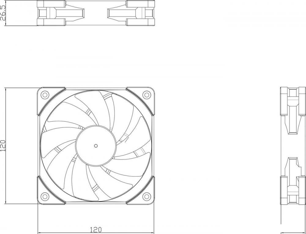 Вентилятор для корпуса Thermalright TL-C12R-L RGB