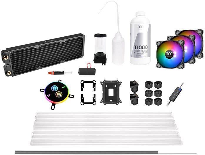 Система жидкостного охлаждения для процессора Thermaltake Pacific C360 DDC Hard Tube Water Cooling Kit CL-W243-CU12SW-A