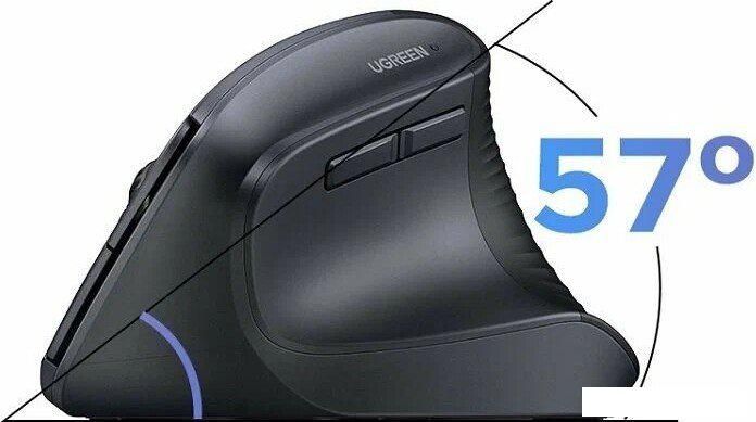 Вертикальная мышь Ugreen M571P 65042 (черный)
