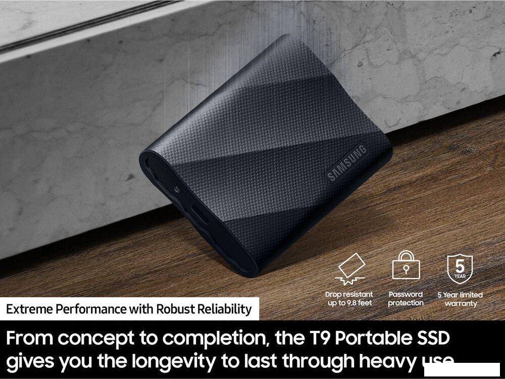 Внешний накопитель Samsung T9 2TB (черный)