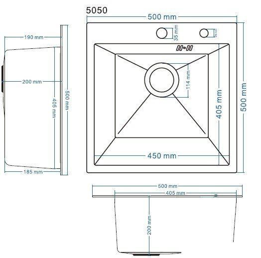 Кухонная мойка Schtoff Best Decor Silver 5050