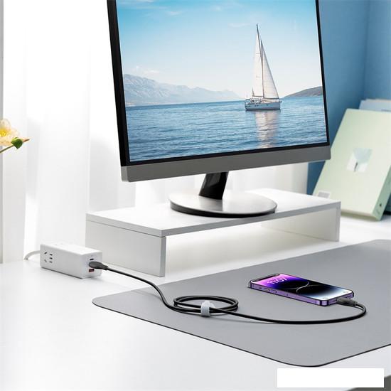 Кабель Baseus Pudding Series Fast Charging Cable 2.4A USB Type-A - Lightning (1.2 м, черный)