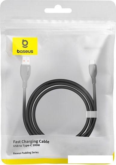 Кабель Baseus Pudding Series USB Type-A - USB Type-C (2 м, черный)