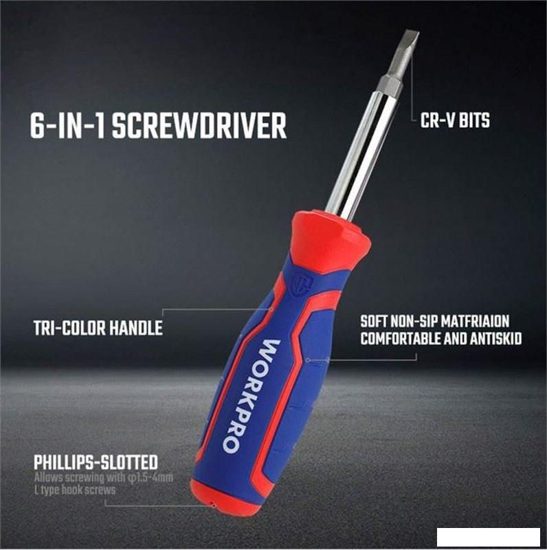 Отвертка Workpro WP221046
