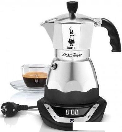 Гейзерная кофеварка Bialetti Moka Timer (6 порций)