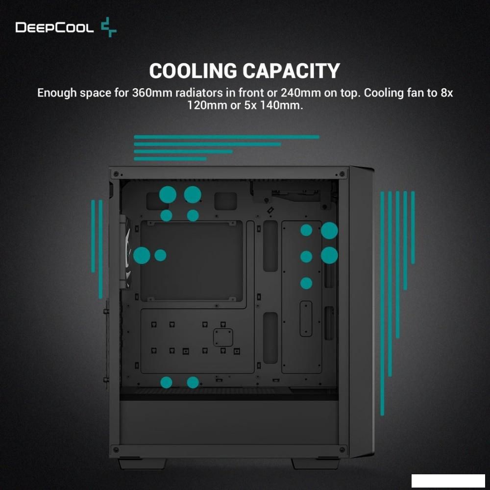 Корпус DeepCool CC560 V2 ARGB R-CC560-BKTAA4-G-2