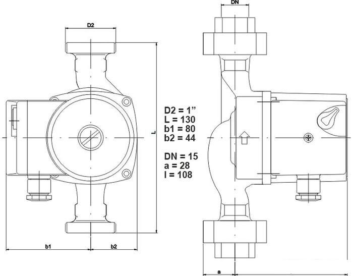 Циркуляционный насос IMP Pumps GHN 15/40-130