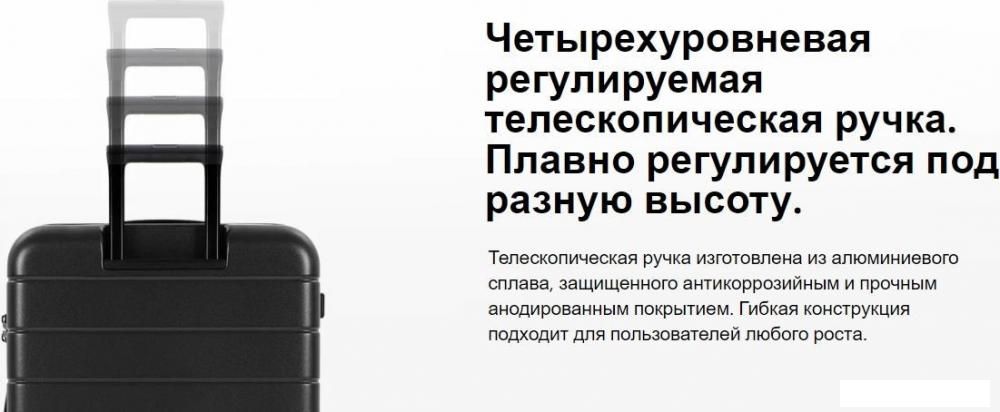 Чемодан Xiaomi Luggage Classic Pro 28" BHR8605GL (черный)