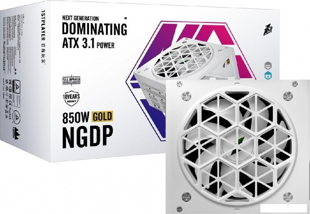 Блок питания 1stPlayer NGDP Gold 850W HA-850BA4-WH