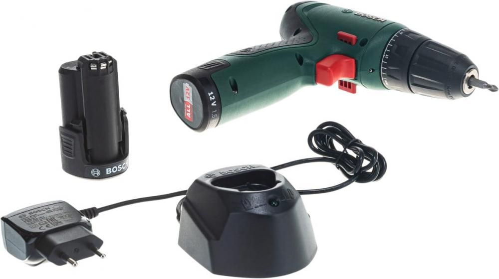 Шуруповерты, гайковерты, электроотвертки Bosch EasyDrill 1200 06039D3007 (с 2-мя АКБ, кейс)