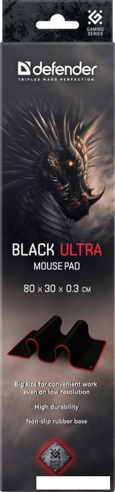Коврик для стола Defender Black Ultra