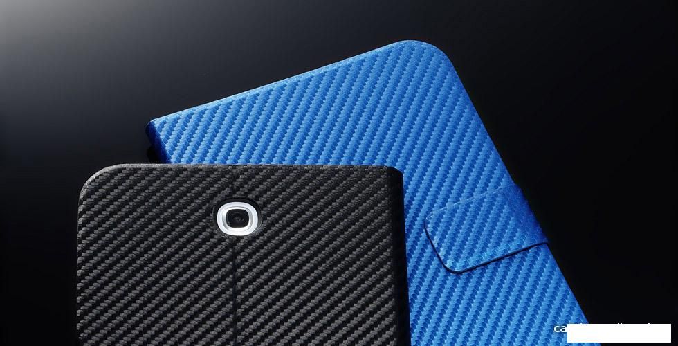 Чехол для планшета Cooler Master Carbon texture for Galaxy Note 8.0 Blue (C-STBF-CTN8-BB)