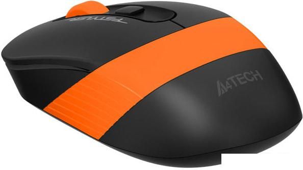 Мышь A4Tech Fstyler FG10S (черный/оранжевый)