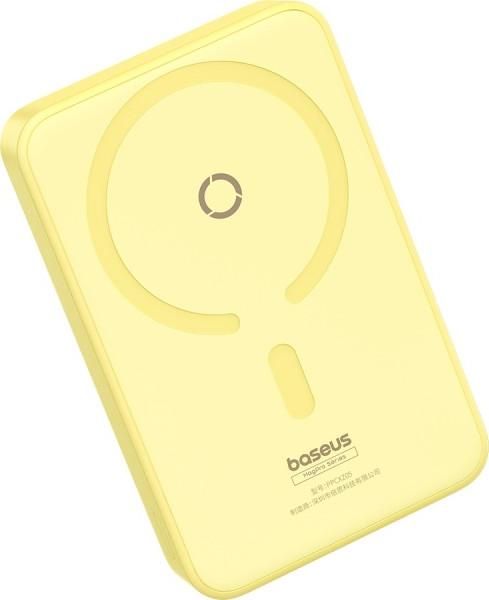 Внешний аккумулятор Baseus MagPro Magnetic Bracket Wireless Fast-Charging Power Bank 20W 5000mAh (желтый)