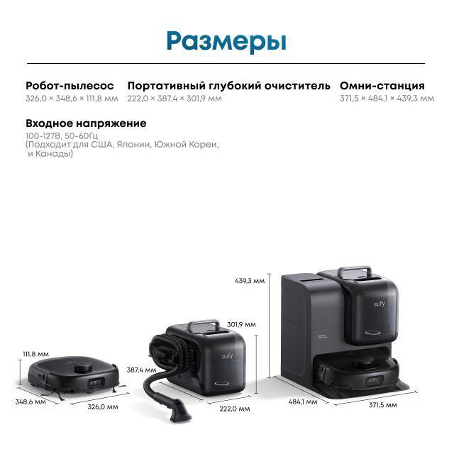 Робот-пылесос Eufy Robot Vacuum Omni E28 (2-в-1)