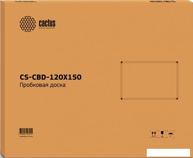 Офисная пробковая доска CACTUS CS-CBD-120X150
