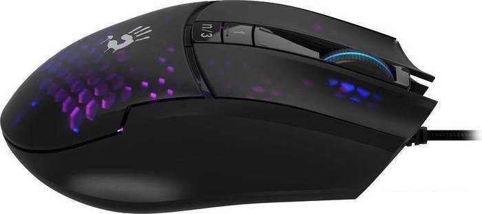 Игровая мышь A4Tech Bloody L65 Max (черный/фиолетовый)