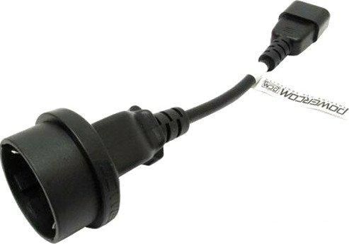 Адаптер Powercom SCUT IEC-320 C14 - Socket Type-F