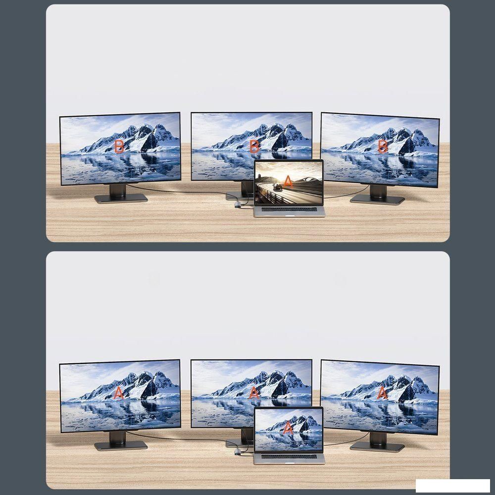 Док-станция Baseus Metal Gleam Series 11-in-1 Multifunctional HUB Type-C Hub Docking Station CAHUB-CT0G