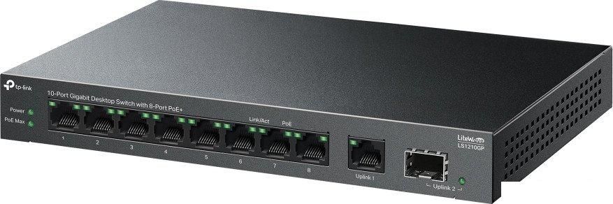 Неуправляемый коммутатор TP-Link LiteWave LS1210GP V1
