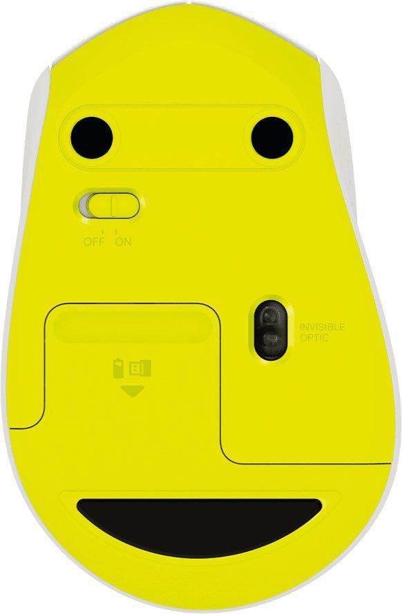 Мышь Logitech M330 Silent Plus (белый/желтый)