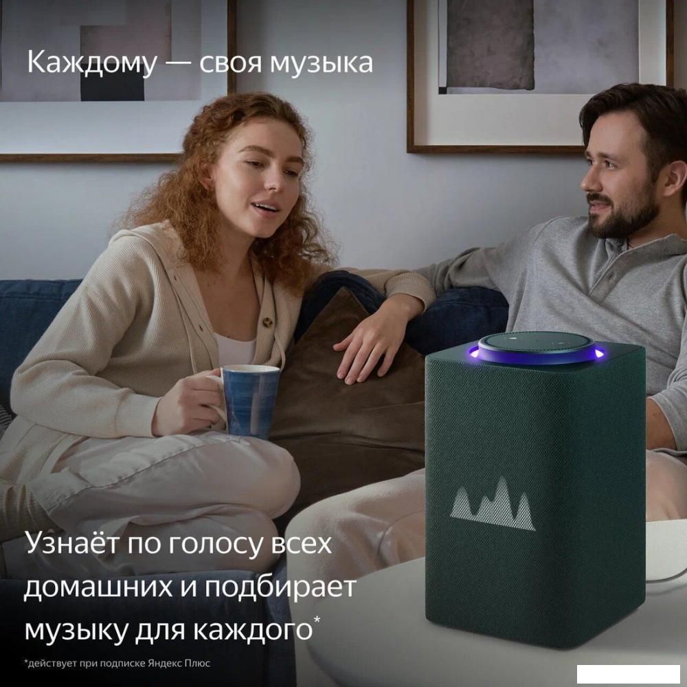 Умная колонка Яндекс Станция Макс (с хабом умного дома Zigbee, зеленый)