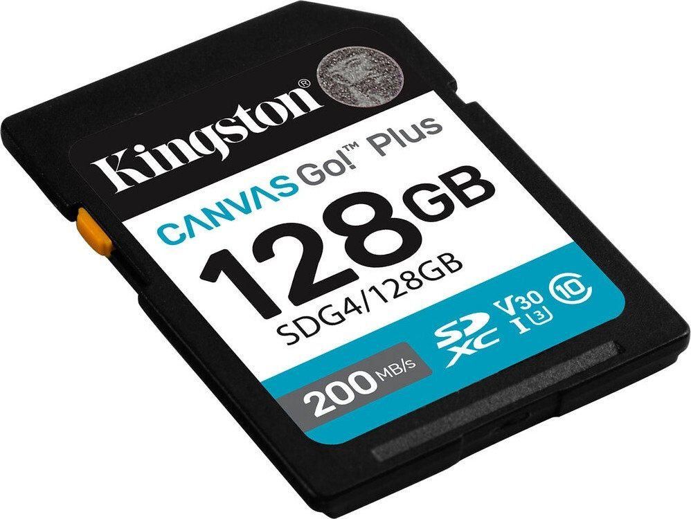 Карта памяти Kingston Canvas Go! Plus SDXC 128GB SDG4/128GB