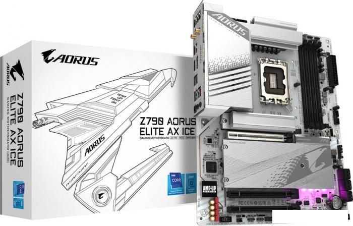 Материнская плата Gigabyte Z790 Aorus Elite AX Ice