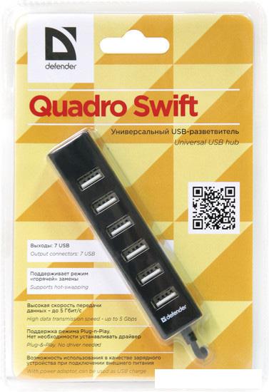 USB-хаб Defender Quadro Swift USB2.0 [83203]