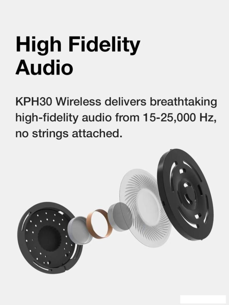 Наушники KOSS KPH30 Wireless (бежевый)