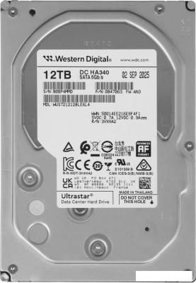 Жесткий диск WD Ultrastar DC HC340 12TB WUS721212BLE6L4