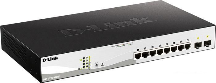 Настраиваемый коммутатор D-Link DGS-1210-10MP/F1A