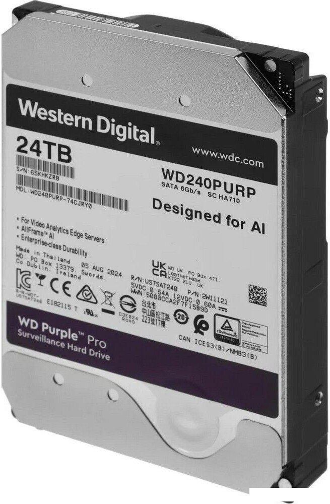 Жесткий диск WD Purple Pro 24TB WD240PURP